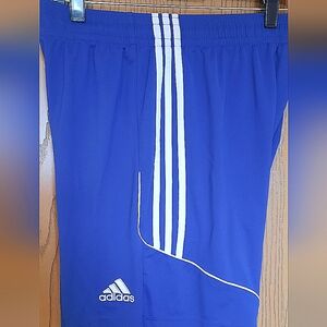 Adidas Climalite Mens Rouay Blue Soccer Shorts Size L
